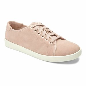 Vionic Sunny Brinley Women's Water Resistant Suede Sneaker Light Pink Size 9.5